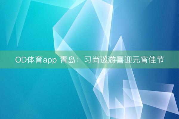 OD体育app 青岛：习尚巡游喜迎元宵佳节