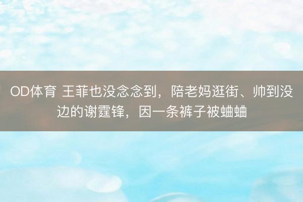 OD体育 王菲也没念念到,陪老妈逛街、帅到没边的谢霆锋,因一条裤子被蛐蛐