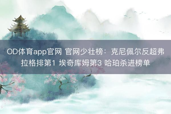 OD体育app官网 官网少壮榜：克尼佩尔反超弗拉格排第1 埃奇库姆第3 哈珀杀进榜单