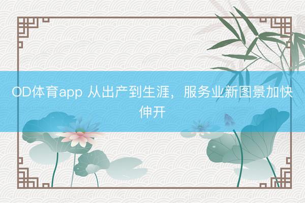 OD体育app 从出产到生涯，服务业新图景加快伸开