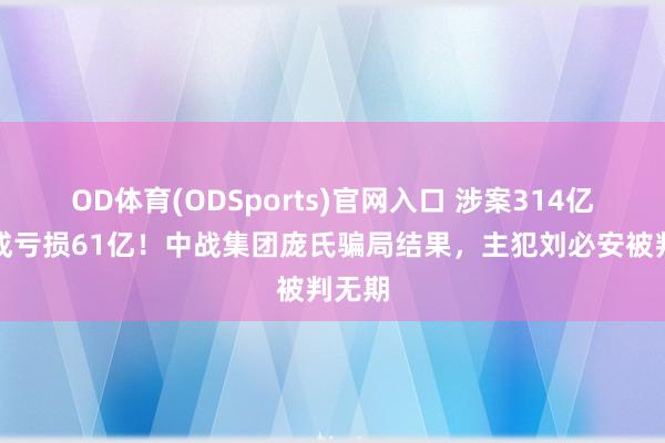 OD体育(ODSports)官网入口 涉案314亿、变成亏损61亿！中战集团庞氏骗局结果，主犯刘必安被判无期