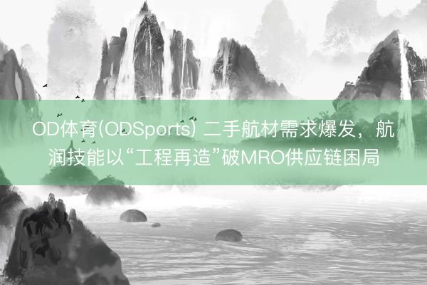 OD体育(ODSports) 二手航材需求爆发，航润技能以“工程再造”破MRO供应链困局