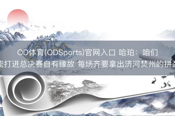 OD体育(ODSports)官网入口 哈珀：咱们能打进总决赛自有缘故 每场齐要拿出济河焚州的拼劲