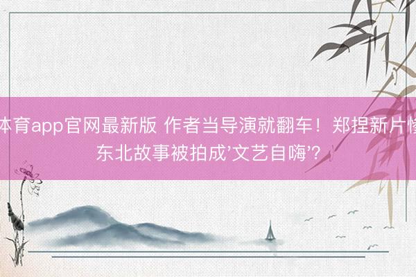 OD体育app官网最新版 作者当导演就翻车！郑捏新片惨淡，东北故事被拍成'文艺自嗨'？