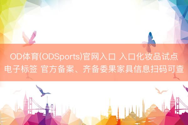 OD体育(ODSports)官网入口 入口化妆品试点电子标签 官方备案、齐备委果家具信息扫码可查